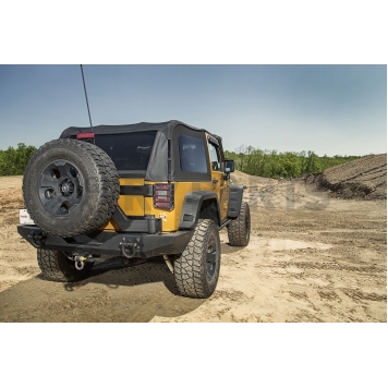 Rugged Ridge Soft Top - Black Fastback Top Vinyl - 1379039-1