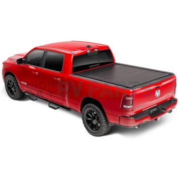 Retrax Tonneau Cover Hard Manual Retractable Black Matte Aluminum - T-80462