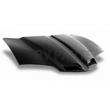 Harwood Fiberglass Hood - Ram Air Bare Fiberglass Black - B20302