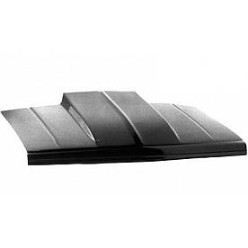 Harwood Fiberglass Hood - Cowl Induction Gloss Fiberglass Black - B41101
