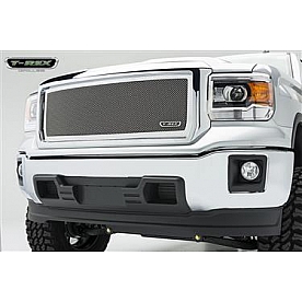 T-Rex Truck Products Grille Insert - Mesh Rectangular Polished Stainless Steel - 54208