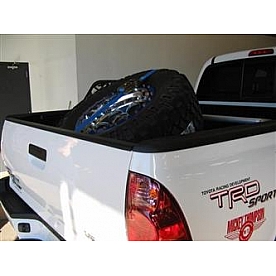 N-Fab Spare Tire Carrier Black Textured Truck Bed Mount - BM1TCBLTX