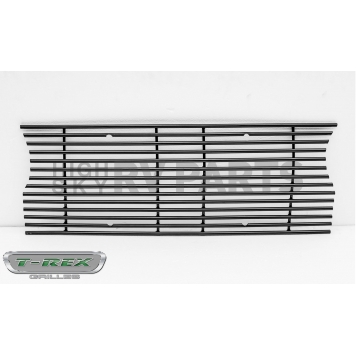 T-Rex Truck Products Grille Insert - Horizontal Bar Rectangular Black Powder Coated Aluminum - 6204941