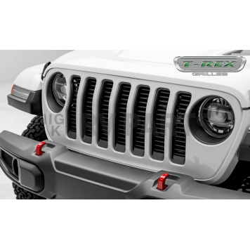 T-Rex Truck Products Grille Insert - Horizontal Bar Rectangular Black Powder Coated Aluminum - 6204941-1