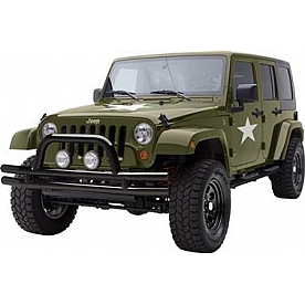 Smittybilt Bumper 1-Piece Design Steel Black - JB44-FT