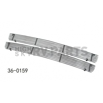 Paramount Automotive Grille Insert - Polished Aluminum 4 Millimeter Horizontal Style - 360159