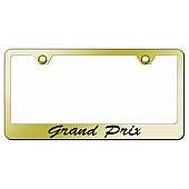 Automotive Gold License Plate Frame - Gold Stainless Steel - LFSGPREG
