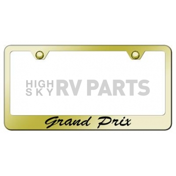 Automotive Gold License Plate Frame - Gold Stainless Steel - LFSGPREG