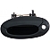 Help! By Dorman Exterior Door Handle - Plastic Black Single - 83496