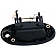 Help! By Dorman Exterior Door Handle - Plastic Black Single - 83496