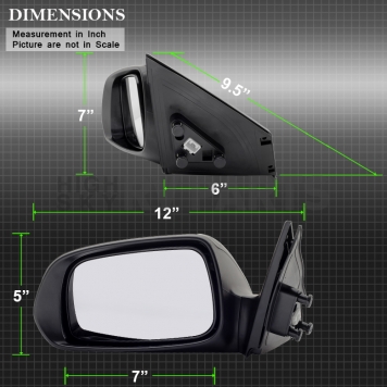 Xtune Exterior Mirror Power OEM Single - 9935244-6