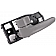 Help! By Dorman Interior Door Handle - Plastic Charcoal Housing With Gray Lever Single - 82472