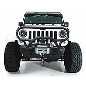 Smittybilt Brush Guard Tubular Textured Black Steel - 76821
