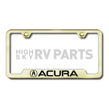 Automotive Gold License Plate Frame - Gold Stainless Steel - GFACUEG