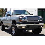 T-Rex Truck Products Grille Insert - Mesh Rectangular Polished Stainless Steel - 54101