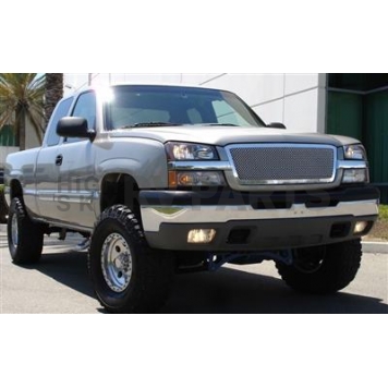 T-Rex Truck Products Grille Insert - Mesh Rectangular Polished Stainless Steel - 54101