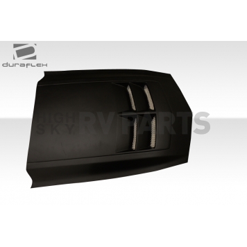 Extreme Dimensions Hood Scoop - Double Vented  Fiberglass Reinforced Plastic Black - 112446-3