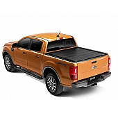 Retrax Tonneau Cover Hard Manual Retractable Black Matte Aluminum - T-80336
