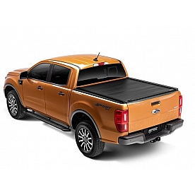 Retrax Tonneau Cover Hard Manual Retractable Black Matte Aluminum - T-80336