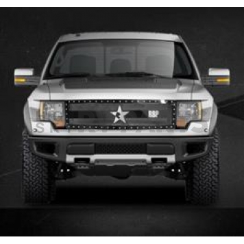 RBP (Rolling Big Power) Grille - Mesh With Studded Frame Black Stainless Steel - 951569
