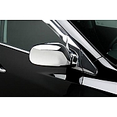 Putco Exterior Mirror Cover Driver And Passenger Side Silver ABS Plastic Set Of 2 - 401765