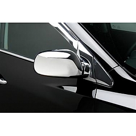 Putco Exterior Mirror Cover Driver And Passenger Side Silver ABS Plastic Set Of 2 - 401765