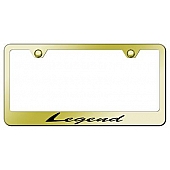 Automotive Gold License Plate Frame - Gold Stainless Steel - LFSLEGEG