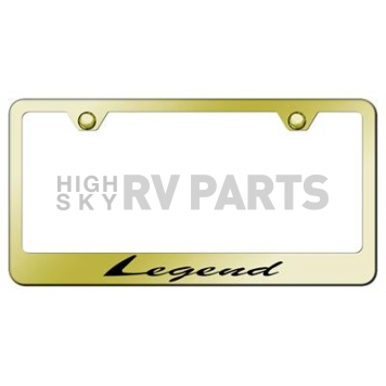 Automotive Gold License Plate Frame - Gold Stainless Steel - LFSLEGEG