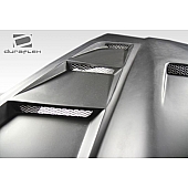 Extreme Dimensions Hood - Primered Fiberglass Black - 106141