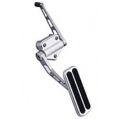 Lokar Performance Accelerator Pedal - Silver Aluminum - BAG6164