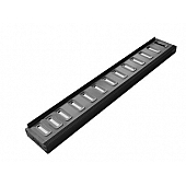 Romik USA Running Board Black Anodized Aluminum Stationary - 80031419