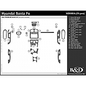 B & I Fender Dash Panel Trim WD592ASNB