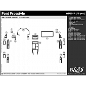 B & I Fender Dash Panel Trim WD594ASDB