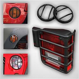 Rugged Ridge Headlight Guard Euro Steel Black Set Of 10 - 1249602