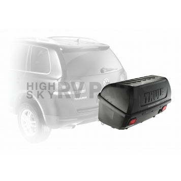 Thule Trailer Hitch Cargo Box Carrier 150 Pound Capacity Black Without Ramp - 665C-1