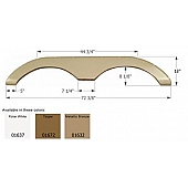 Icon Fender Skirt Keystone  Laredo/ Challenger 72-3/8 Inch 13 Inch Metallic Bronze 01632