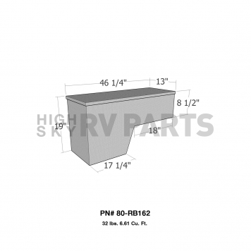 Westin Automotive Tool Box Wheel-Well Polished Aluminum - RB162-1