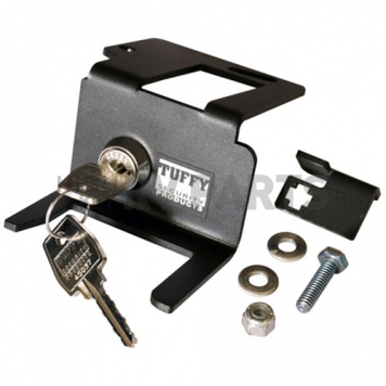 Tuffy Security Hood Lock Powder Coated Steel Black - 137-01