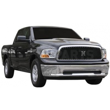 T-Rex Truck Products Grille Insert - Mesh Trapezoid Black Powder Coated Steel - 6714571
