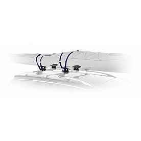 Thule Top Deck Kayak Rack - Horizontal Black Saddle Holds 1 Kayak Up To 34 Inch Wide And 75 Pound - 881