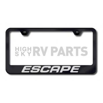 Automotive Gold License Plate Frame - Black Stainless Steel - LFXCAEB