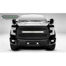 T-Rex Truck Products Grille Insert - Honeycomb Rectangular Black Powder Coated Steel - 7315741BR