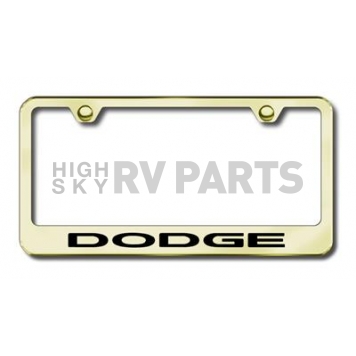 Automotive Gold License Plate Frame - Gold Stainless Steel - LFDODEG