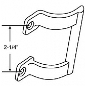 Strybuc Interior Door Handle - Silver Chrome Plated  Single - 9009079