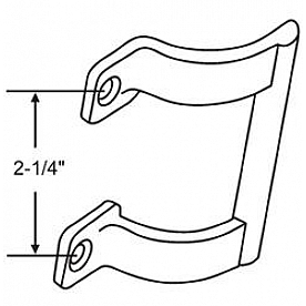 Strybuc Interior Door Handle - Silver Chrome Plated  Single - 9009079