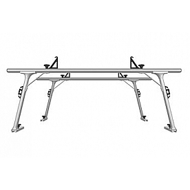 TracRac Ladder Rack 1250 Pound Capacity Aluminum Silver Powder Coated - 43002XT