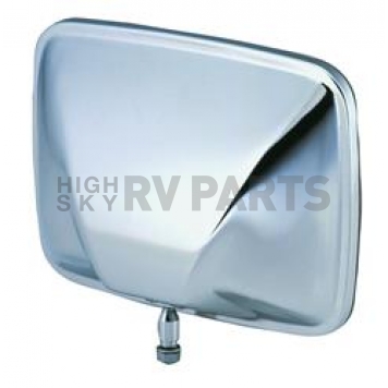 K-Source Exterior Mirror Manual Rectangular Silver Single - RH067