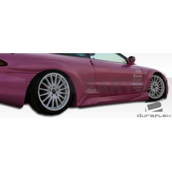 Extreme Dimensions Side Skirt - Primered Fiberglass Reinforced Plastic Black Set of 2 - 102283-5