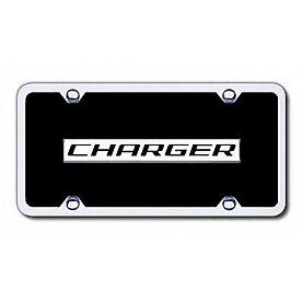Automotive Gold License Plate - Charger Acrylic - BCHGCBK