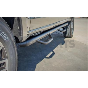 N-Fab Nerf Bar - Truck Wheel to Wheel Black Gloss Powder Coated Steel Round - N1689CC